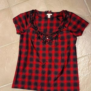 J Crew Party wear.  Cute top from 100% silk